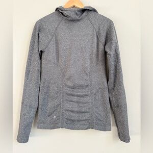 Athleta Gray Hooded Jacket